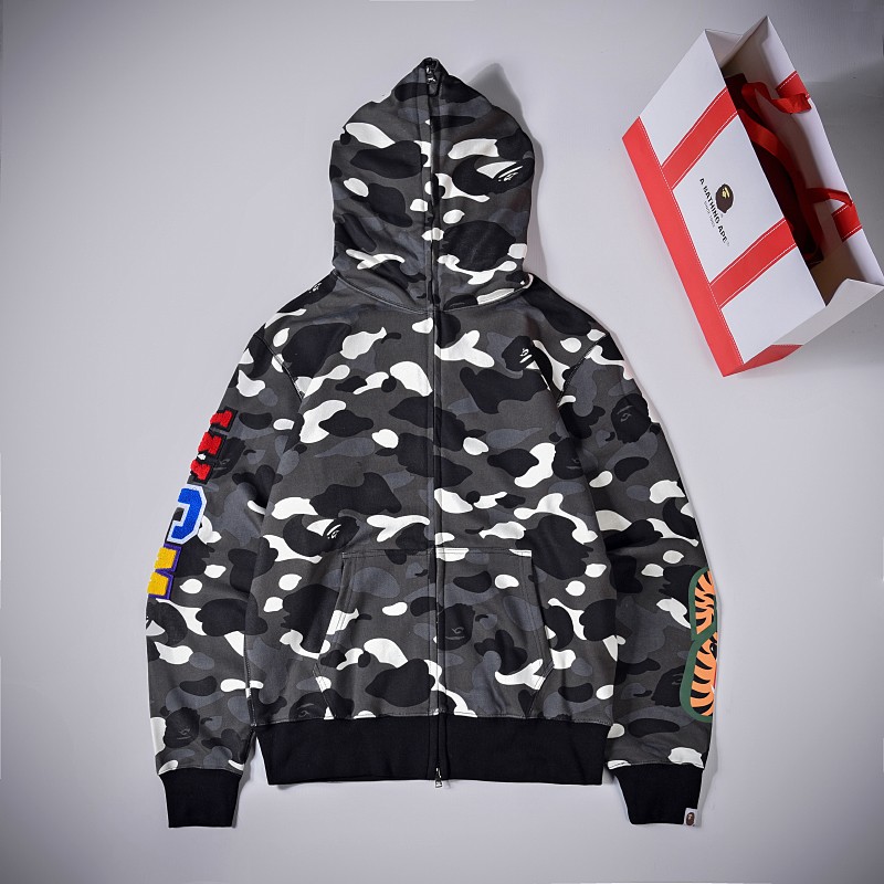 Bape Hoodie 2 Colors Black Camo White Camo S-2XL XX022